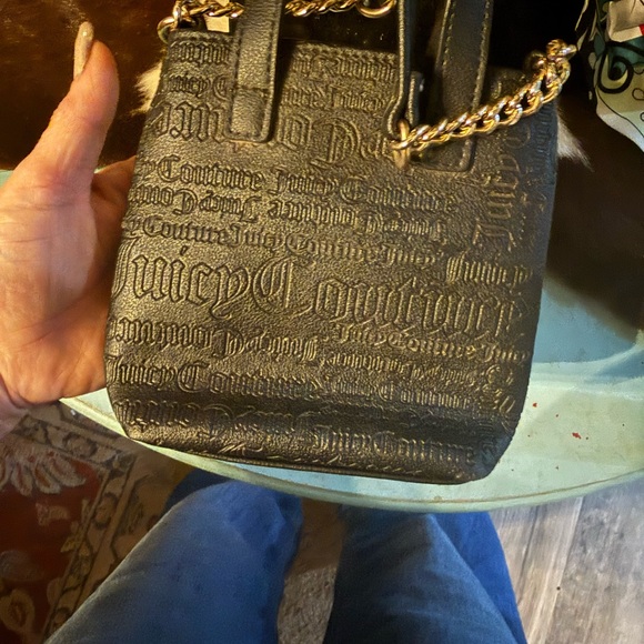 Juicy Couture Embossed Black Mini Bag - Picture 3 of 4